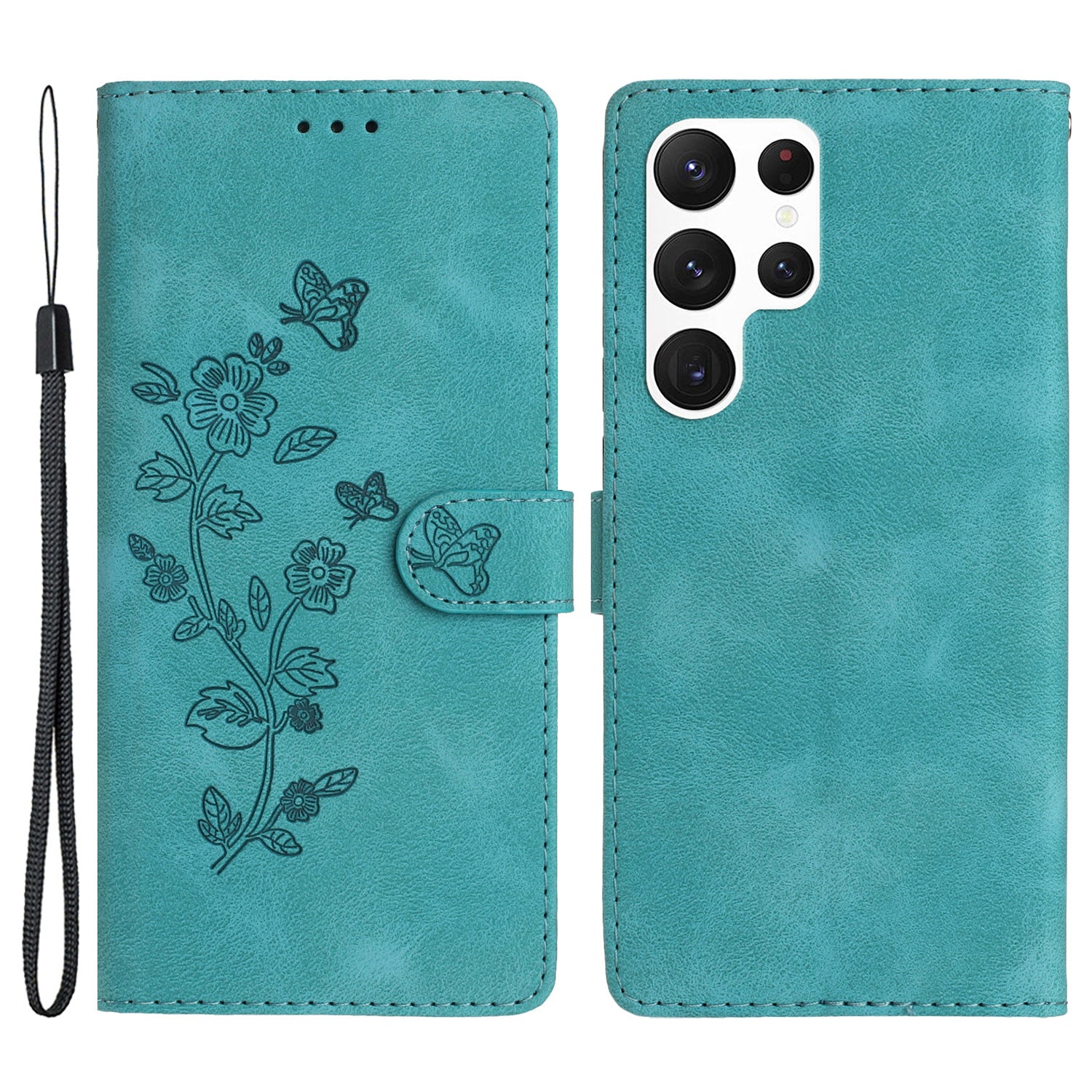 For Samsung Galaxy S22 Ultra 5G Leather Drop-proof Phone Case Flower Imprint Wallet Stand Cover For Samsung Galaxy S22 Ultra 5G Leather Drop-proof Phone Case Flower Imprint Wallet Stand Cover